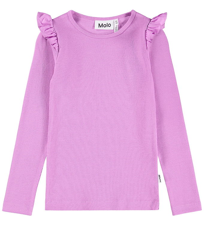 Molo Bluse - Rib - Rasmine - Purple Ray