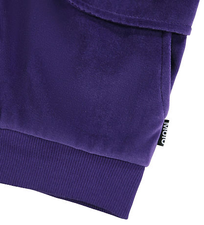 Molo Cardigan - Velour - Malika - Space Purple