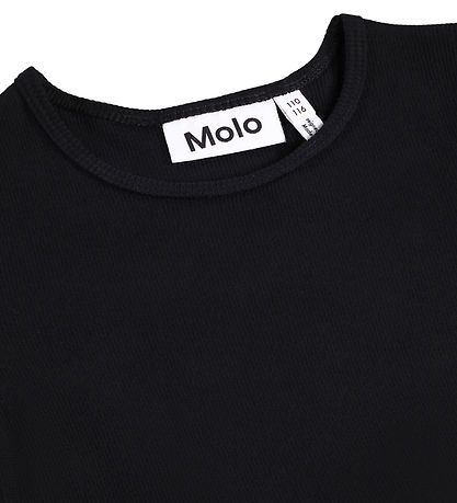 Molo Kjole - Rib - Cyrus - Sort med Palietter