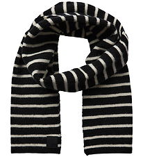 Sofie Schnoor Tørklæde - Strik - Lailasy -  Sort m. Striber Sofie Schnoor Tørklæde - Strik - Lailasy -  Sort m. Striber