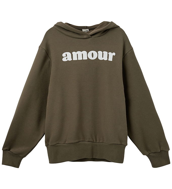 Sofie Schnoor Girls Hættetrøje - Simona - Crocodile Green m. Pri