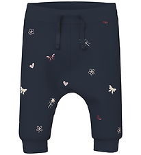 Name It Bukser - NbfVandora - Navy Blazer/Flowers And Hearts Name It Bukser - NbfVandora - Navy Blazer/Flowers And Hearts