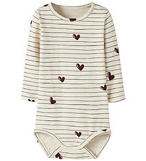 Name It Body l/æ - NbfVandora - Summer Sand/Stripes And Hearts Name It Body l/æ - NbfVandora - Summer Sand/Stripes And Hearts