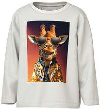 Name It Bluse - NmmVoto - Cloud Dancer/Giraffe Name It Bluse - NmmVoto - Cloud Dancer/Giraffe