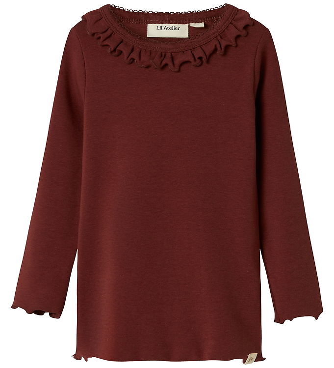 Lil' Atelier Bluse - NmfGayo - Hot Chocolate