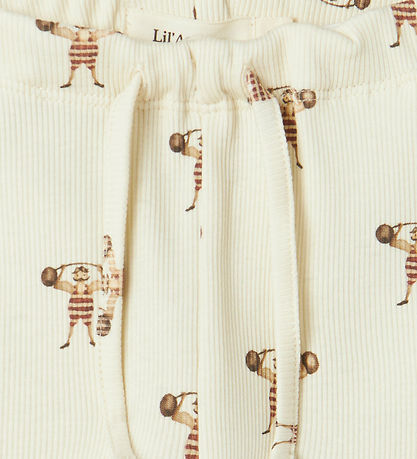 Lil' Atelier Trousers - Rib - NbmLavo - Turtledove/Strong Mon