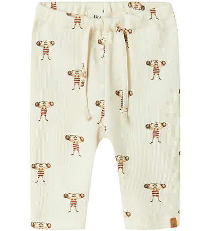 Lil' Atelier Trousers - Rib - NbmLavo - Turtledove/Strong Mon