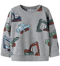 Name It Sweatshirt - NmmNenean - Grey Melange Name It Sweatshirt - NmmNenean - Grey Melange
