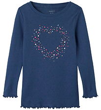 Name It Bluse - NmfNimma - Blue Indigo Name It Bluse - NmfNimma - Blue Indigo