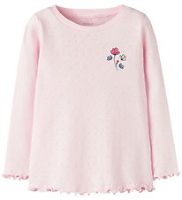 Name It Bluse - NmfNimma - Cradle Pink m. Hulmønster Name It Bluse - NmfNimma - Cradle Pink m. Hulmønster