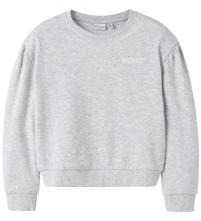 Name It Sweatshirt - NkfVima - Light Grey Melange/Squad Light