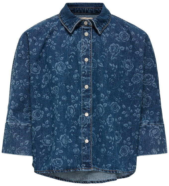 Kids Only Denimjakke - KogGrace - Medium Blue Denim/Rose