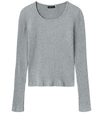 LMTD Bluse - Rib - NlfNinusa - Grey Melange LMTD Bluse - Rib - NlfNinusa - Grey Melange