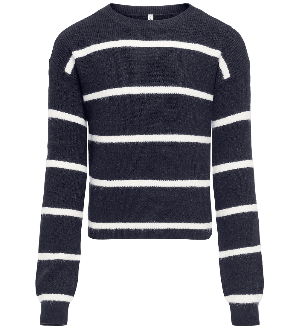 Kids Only Bluse - Strick - Noos - KogFranca - Night Sky/Small Gr - Kids Only - 7-8 Jahre (122-128) - Blusen