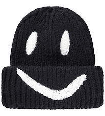 Molo Hue - Strik/Rib - Kim - Sort m. Smiley Molo Hue - Strik/Rib - Kim - Sort m. Smiley