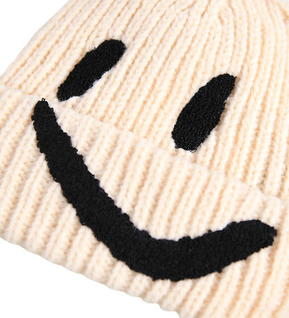 Molo Hue - Strik/Rib - Kim - Vanilla m. Smiley