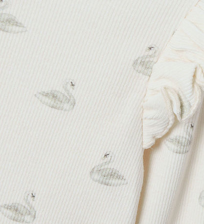 Lil' Atelier Bluse - Noos - Rib - NmfGavo - Pastel Parchment/Swa