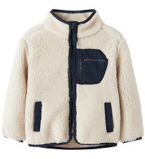 Name It Fleece Jacket - NmnMattia - Moonbeam/Dark Sapphire Name It Fleece Jacket - NmnMattia - Moonbeam/Dark Sapphire