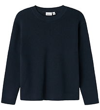 Name It Bluse - Strik - NkmNesolle - Dark Sapphire Name It Bluse - Strik - NkmNesolle - Dark Sapphire
