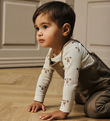 Lil Atelier Body l/æ - Rib - NbmLavo - Turtledove/STRONG MAN