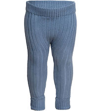 Hanevild Leggings - Strik - Rib - Lynge - Blue Blizzard Hanevild Leggings - Strik - Rib - Lynge - Blue Blizzard