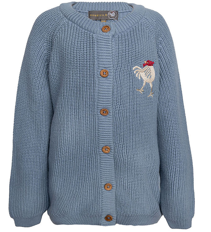 Hanevild Cardigan - Strik - Kaj - Blue Blizzard
