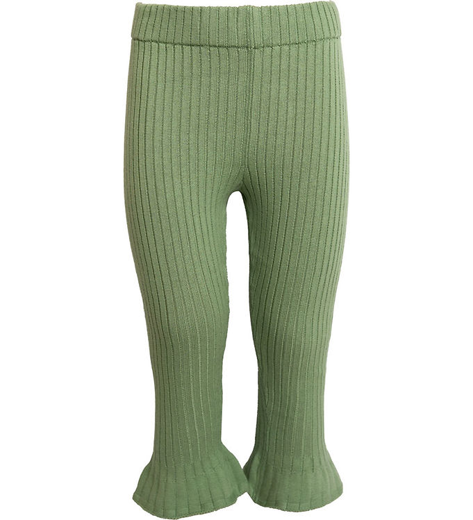 Hanevild Bukser Strik Rib Tilde Shale Green