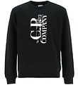 C.P. Company Sweatshirt - Sort m. Hvid C.P. Company Sweatshirt - Sort m. Hvid