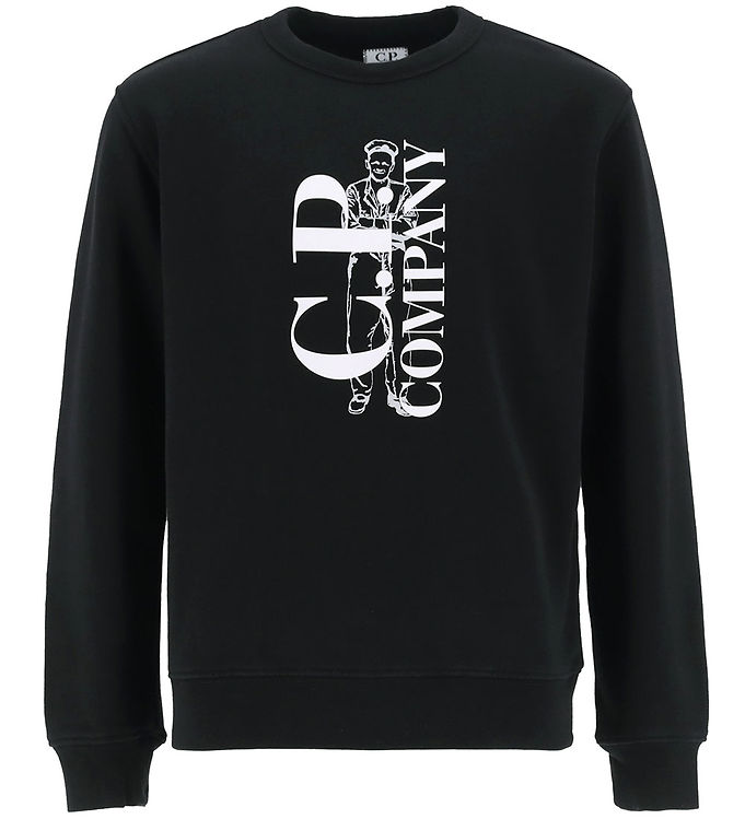 C.P. Company Sweatshirt - Sort m. Hvid