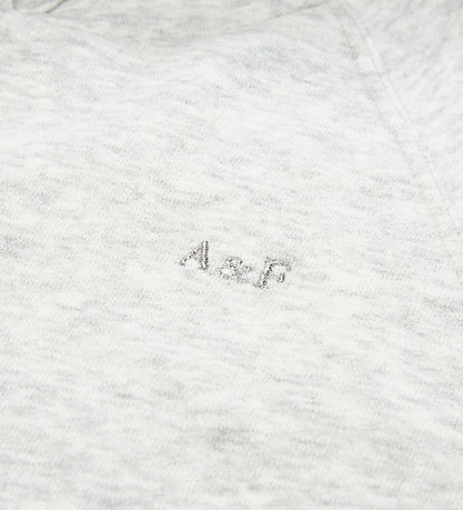 Abercrombie & Fitch Hættetrøje - Lysegråmeleret