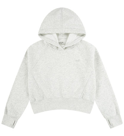 Abercrombie & Fitch Hættetrøje - Lysegråmeleret