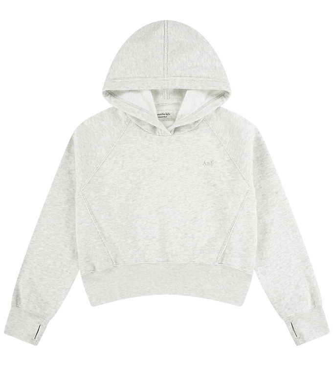 Abercrombie & Fitch Hoodie - Ljustgråmelerad