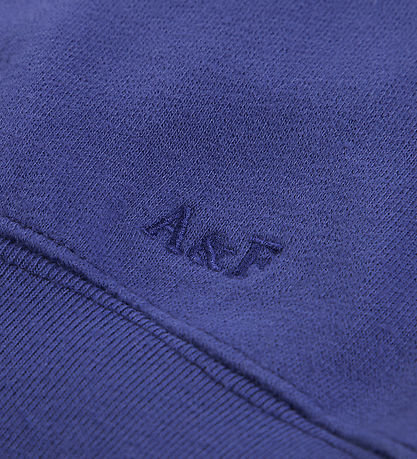Abercrombie & Fitch Sweatshirt m. Lynlås - Skipper Blue