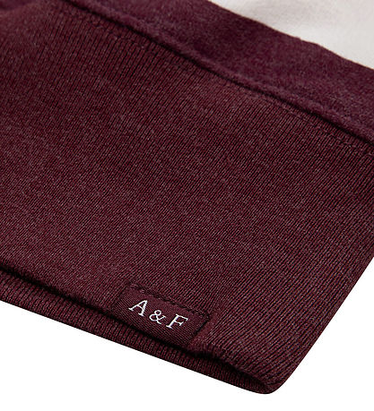 Abercrombie & Fitch Sweatshirt m. Lynlås - Fig/Off White