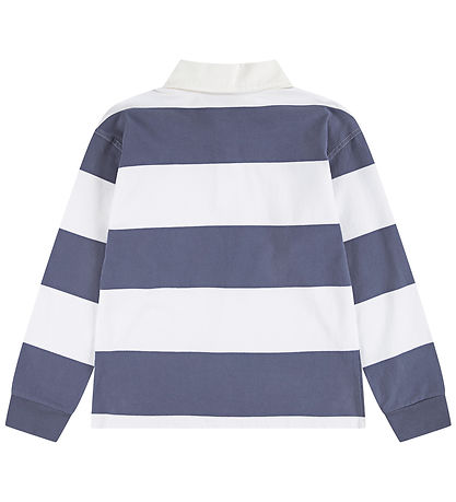 Abercrombie & Fitch Polobluse - Vintage Indigo/Hvid
