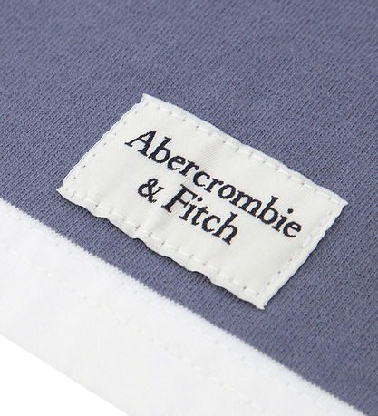 Abercrombie & Fitch Polobluse - Vintage Indigo/Hvid