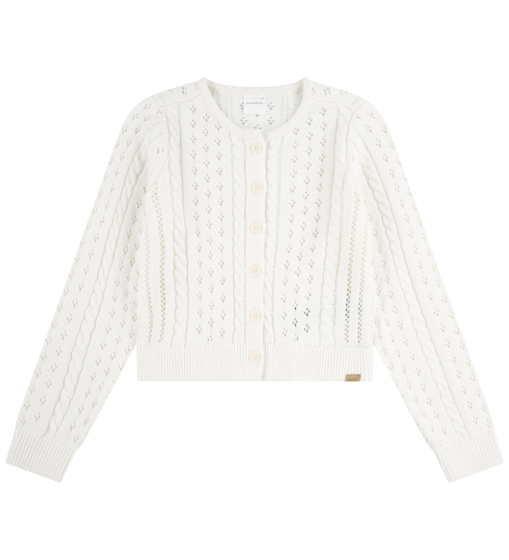 Abercrombie & Fitch Cardigan - Strick - Jet Stream m. Lochmuster - Abercrombie & Fitch - 15-16 Jahre (170-176) - Cardigans