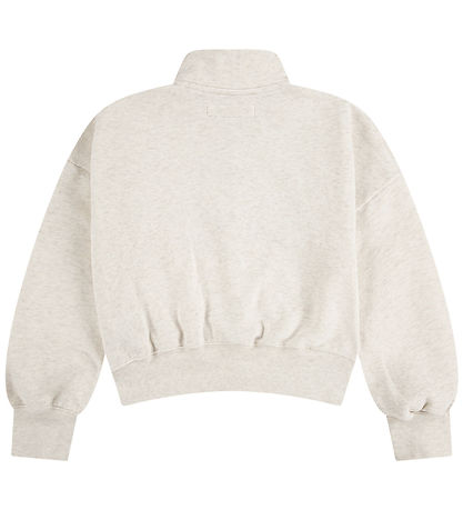 Abercrombie & Fitch Sweatshirt m. Lynlås - Oatmeal Heather