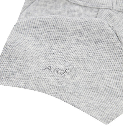 Abercrombie & Fitch T-shirt - Rib - Lysegråmeleret