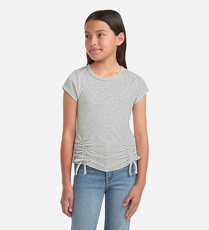 Abercrombie & Fitch T-shirt - Rib - Lysegråmeleret