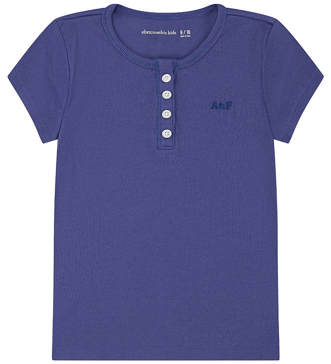 Abercrombie & Fitch T-shirt - Rib - Skipper Blue