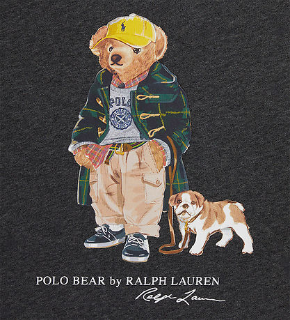 Polo Ralph Lauren Sweatshirt - Gråmeleret m. Bamse