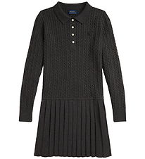 Polo Ralph Lauren Kjole - Strik - Gråmeleret Polo Ralph Lauren Kjole - Strik - Gråmeleret