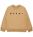 Marni Sweatshirt - Cardboard Beige m. Logo Marni Sweatshirt - Cardboard Beige m. Logo