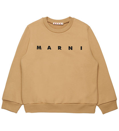 Marni Sweatshirt - Cardboard Beige m. Logo
