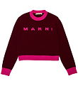 Marni Bluse - Cropped - Uld - Berry Jam Marni Bluse - Cropped - Uld - Berry Jam
