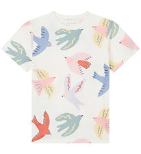 Stella McCartney Kids T-shirt - Hvid m. Fugle Stella McCartney Kids T-shirt - Hvid m. Fugle