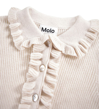 Molo Cardigan - Strik - Uld/Bomuld - Gamora - Buttercream