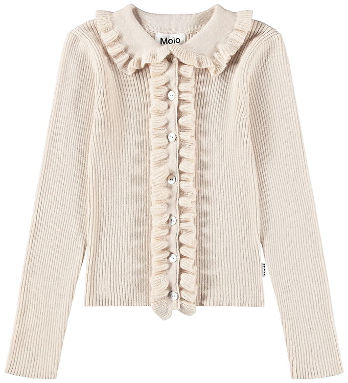 Molo Cardigan - Strik - Uld/Bomuld - Gamora - Buttercream