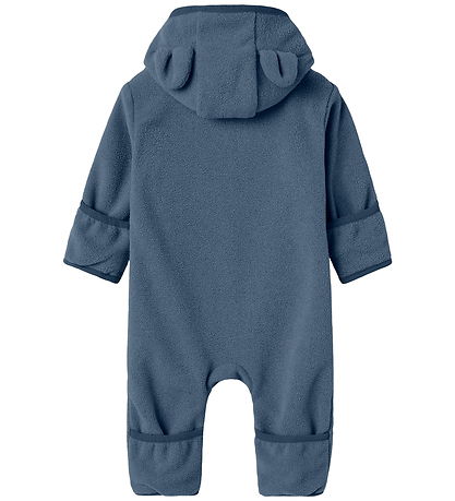 Name It Fleecedragt - NbnMeeko - Vintage Indigo m. Ører